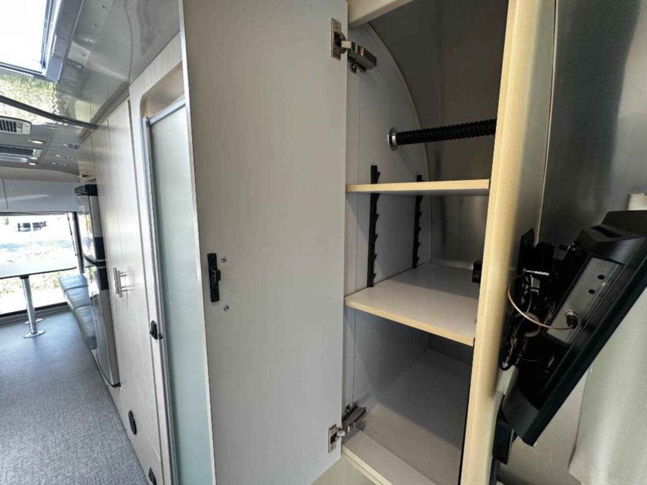 A photo of this 2026 Airstream Flying Cloud Twin Hatch with Lithium and Solar 27FB Twi