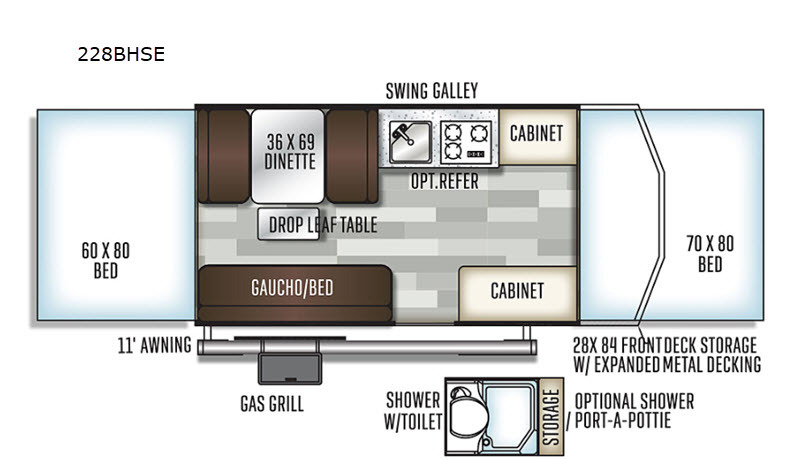 2019 Forest River Rv Flagstaff SE 228BHSE in rapid city SD