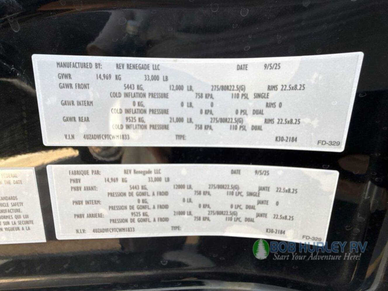 A photo of this 2026 Renegade Valencia 39RB