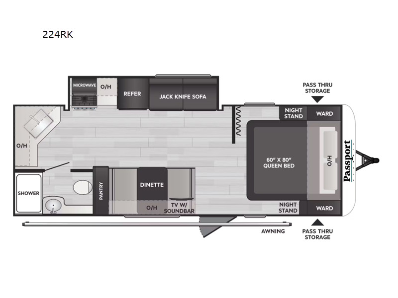 2025 Keystone Rv Passport Classic 224RK in mountain home AR