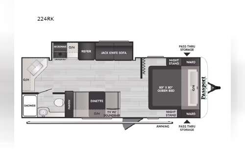 2025 Keystone Rv Passport Classic 224RK in mountain home AR