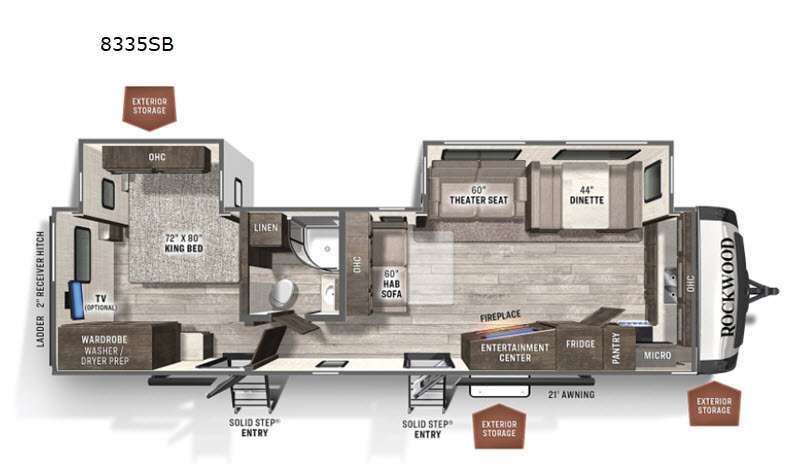 2021 Forest River Rv Rockwood Signature Ultra Lite 8335SB in peru IN