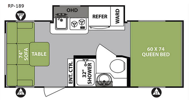 2018 Forest River Rv R Pod RP-189 in peru IN