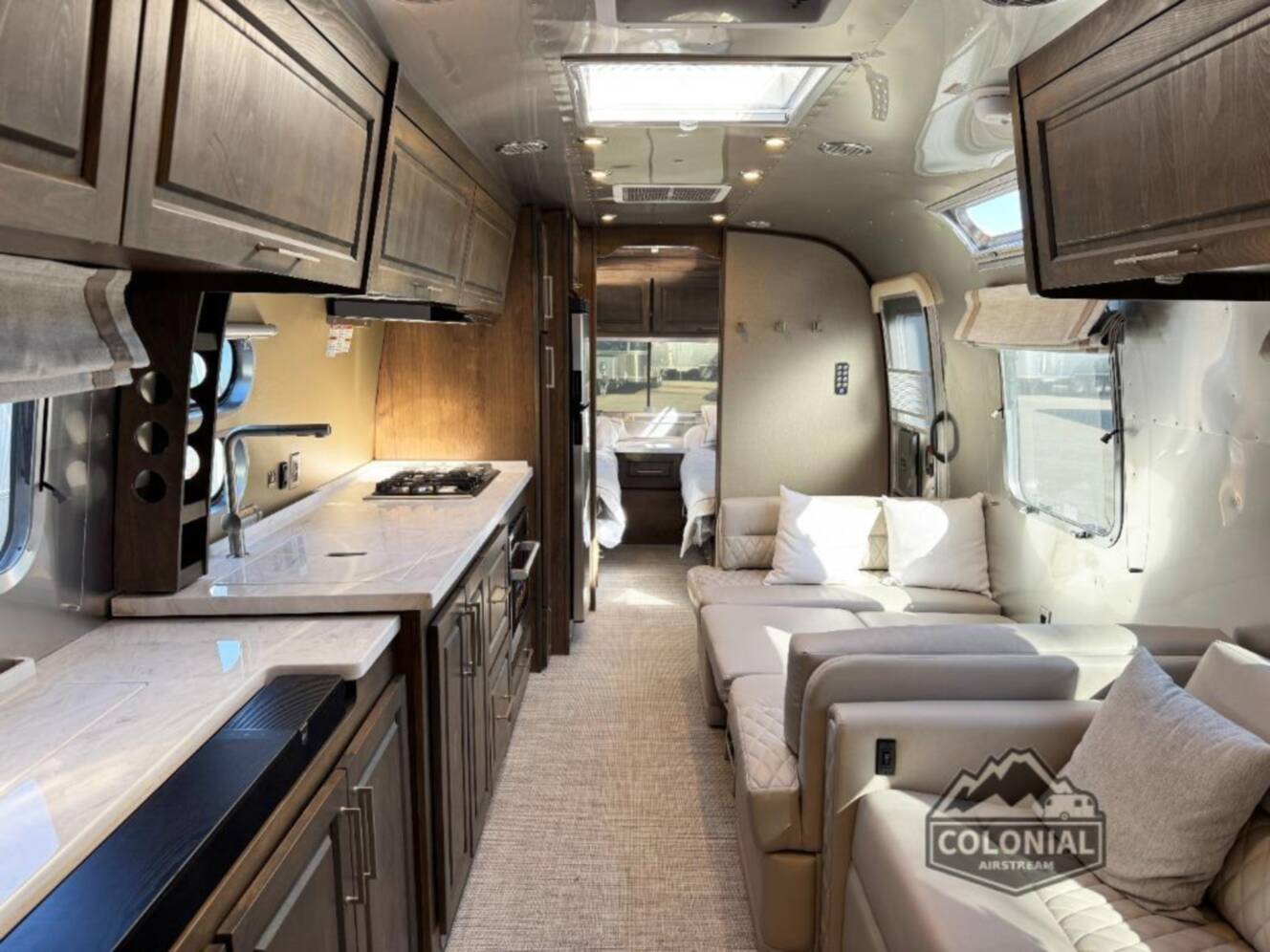 A photo of this 2026 Airstream Classic 33FBT Twin