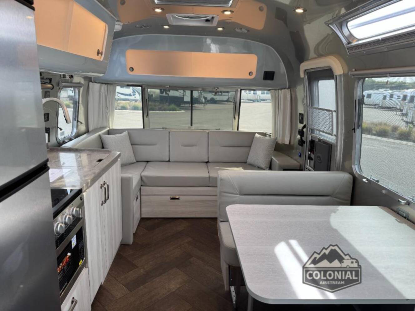 A photo of this 2026 Airstream International 28RBQ Queen