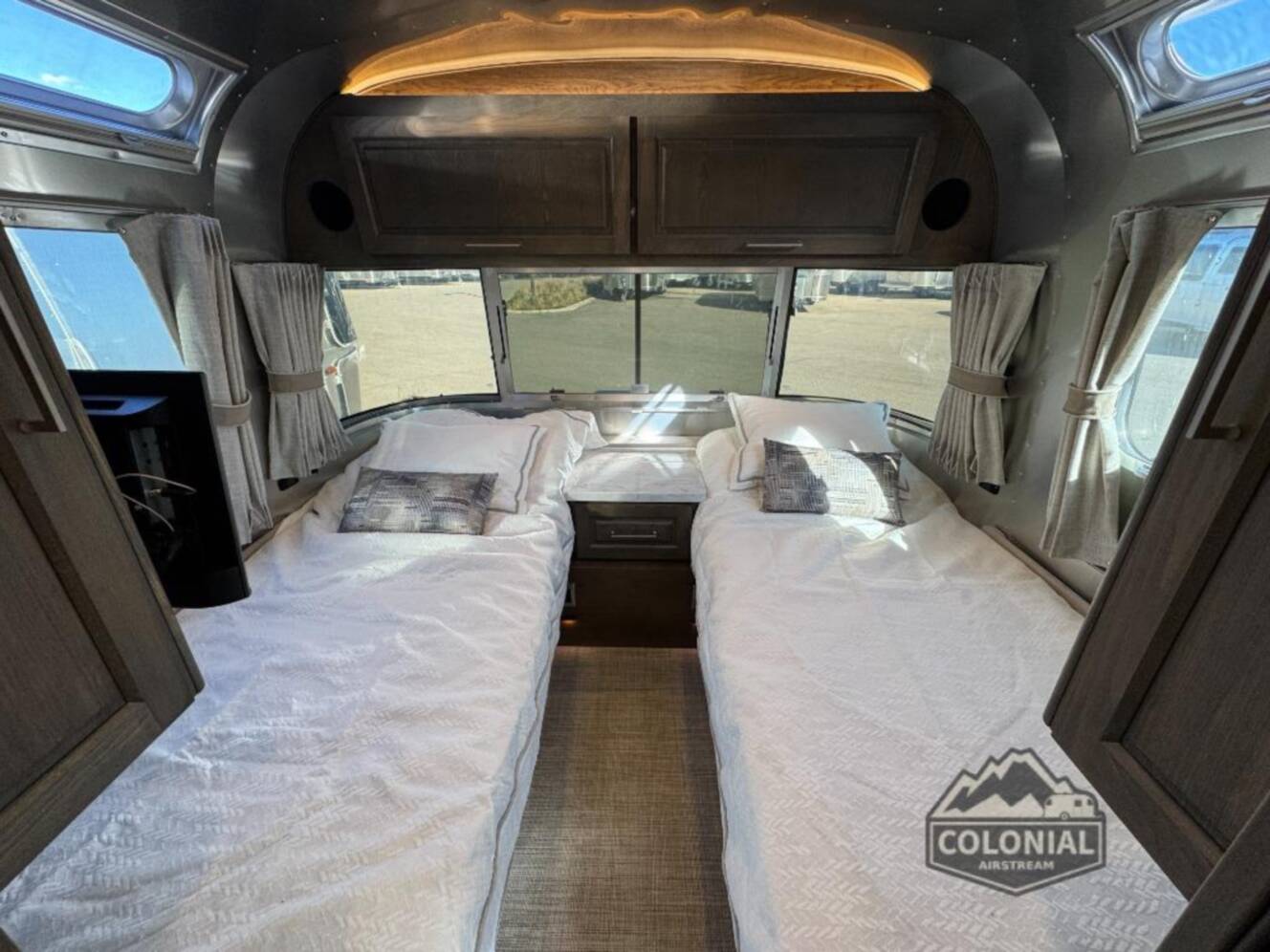 A photo of this 2026 Airstream Classic 33FBT Twin