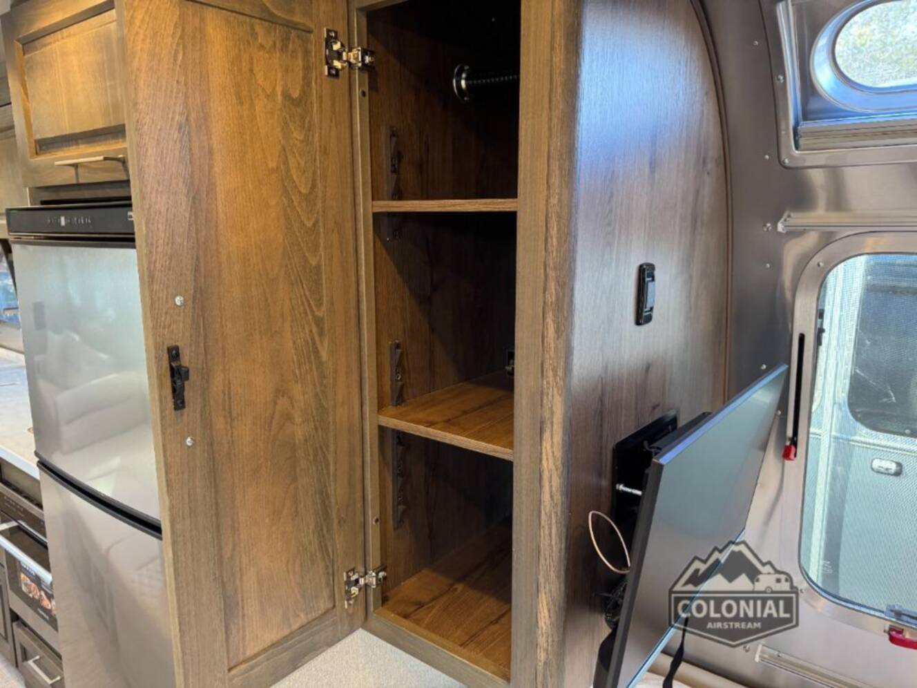 A photo of this 2026 Airstream Classic 33FBT Twin