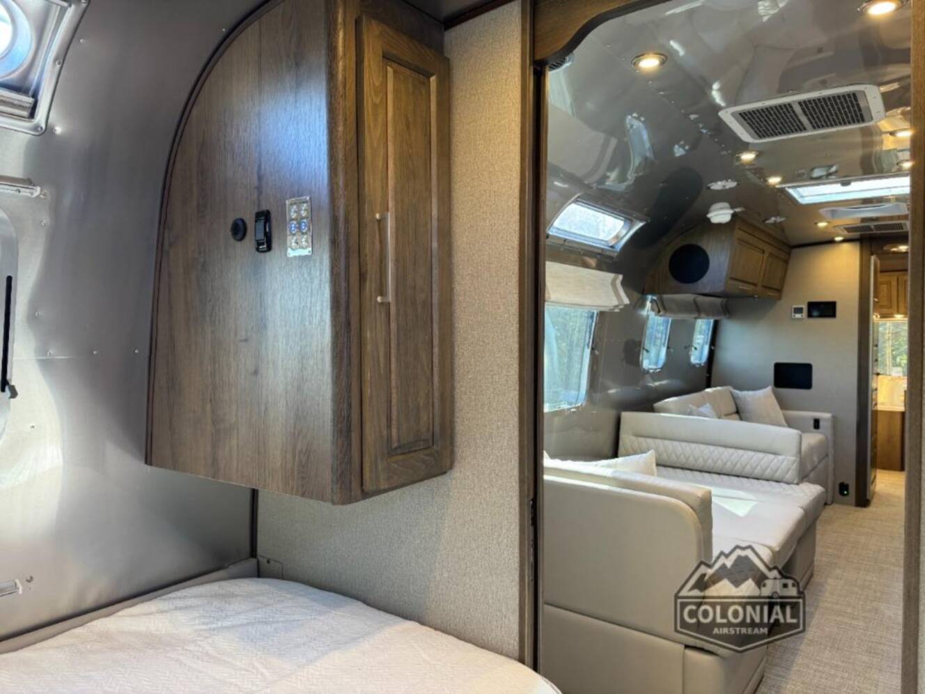 A photo of this 2026 Airstream Classic 33FBT Twin