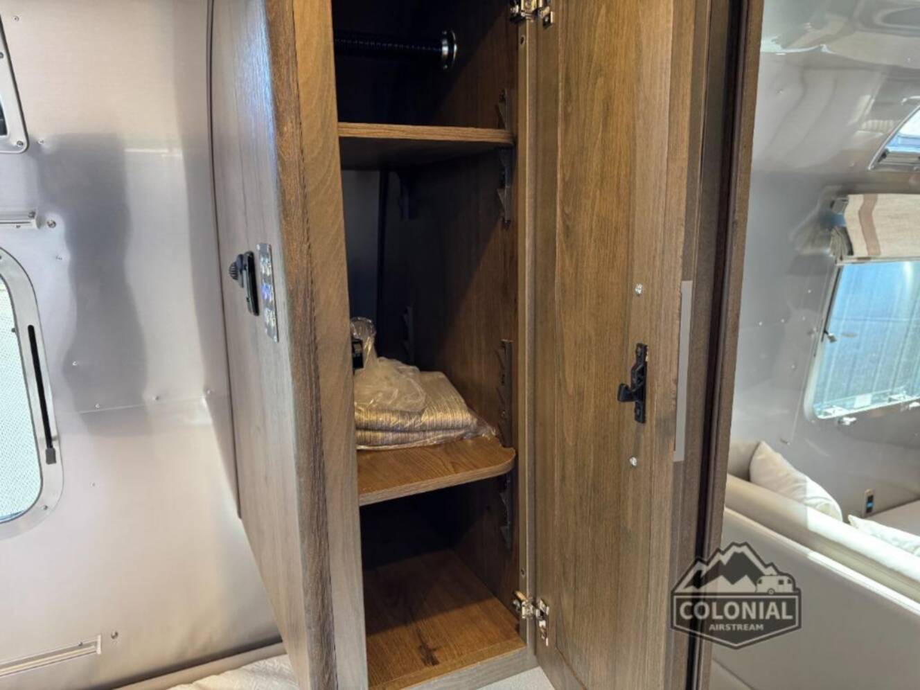 A photo of this 2026 Airstream Classic 33FBT Twin