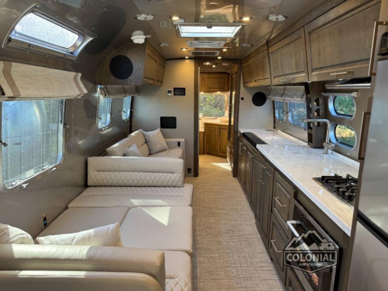 A photo of this 2026 Airstream Classic 33FBT Twin