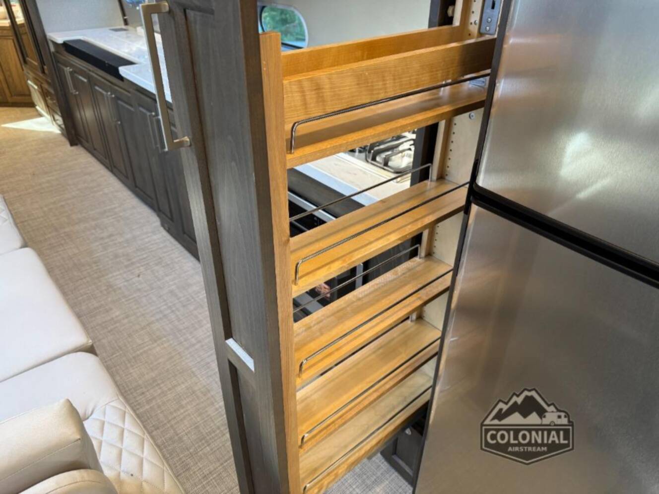 A photo of this 2026 Airstream Classic 33FBT Twin