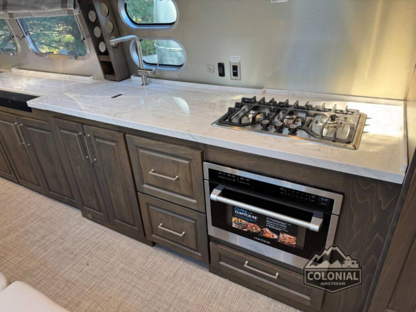 A photo of this 2026 Airstream Classic 33FBT Twin