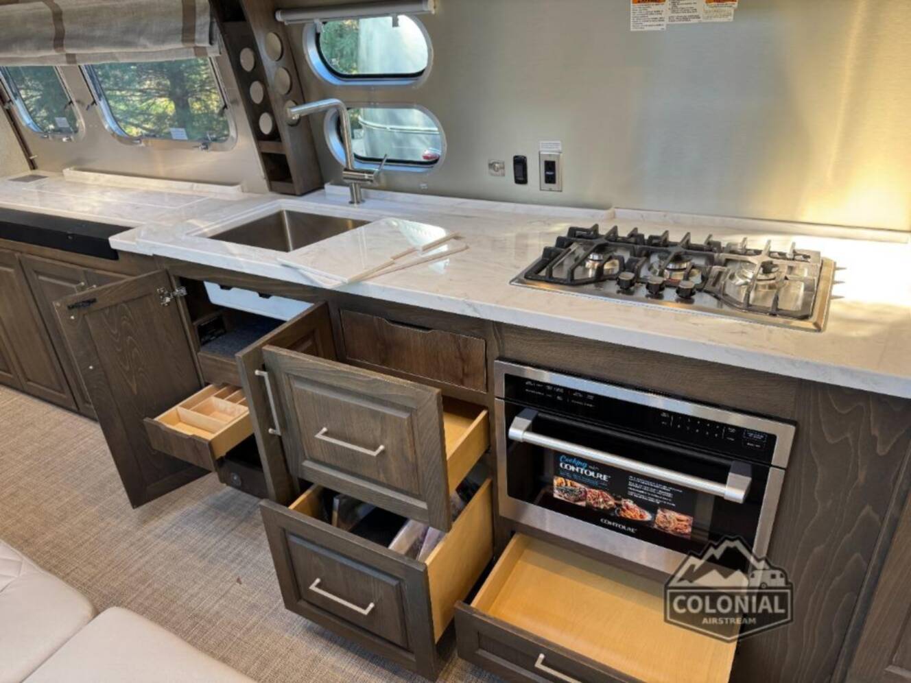 A photo of this 2026 Airstream Classic 33FBT Twin