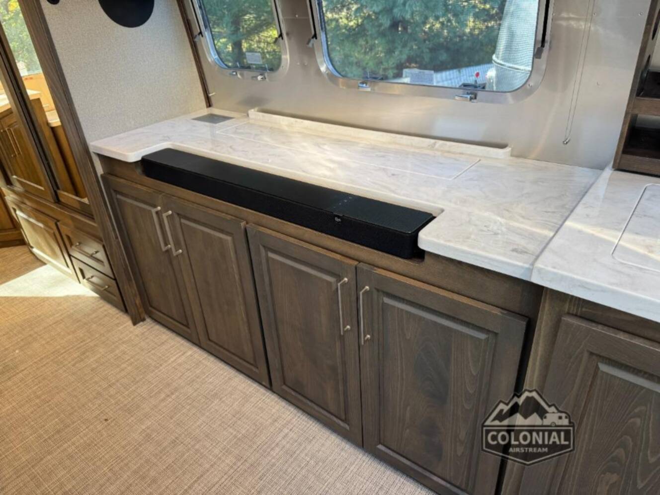A photo of this 2026 Airstream Classic 33FBT Twin