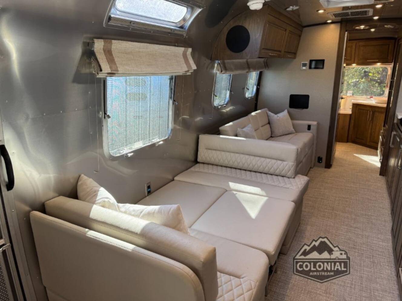 A photo of this 2026 Airstream Classic 33FBT Twin