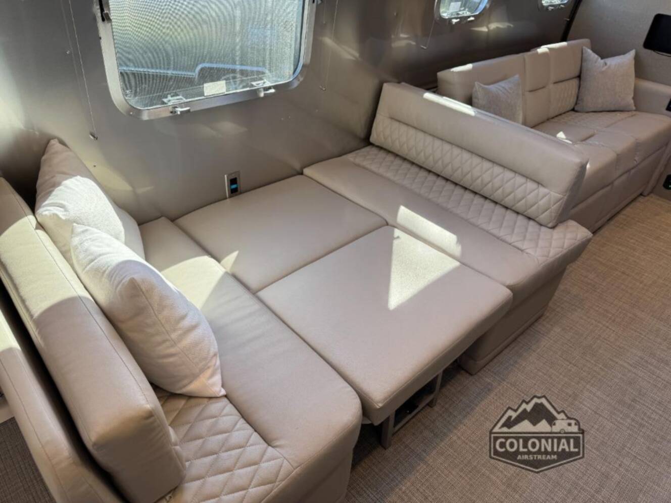 A photo of this 2026 Airstream Classic 33FBT Twin