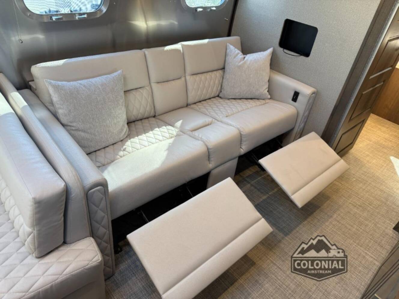 A photo of this 2026 Airstream Classic 33FBT Twin