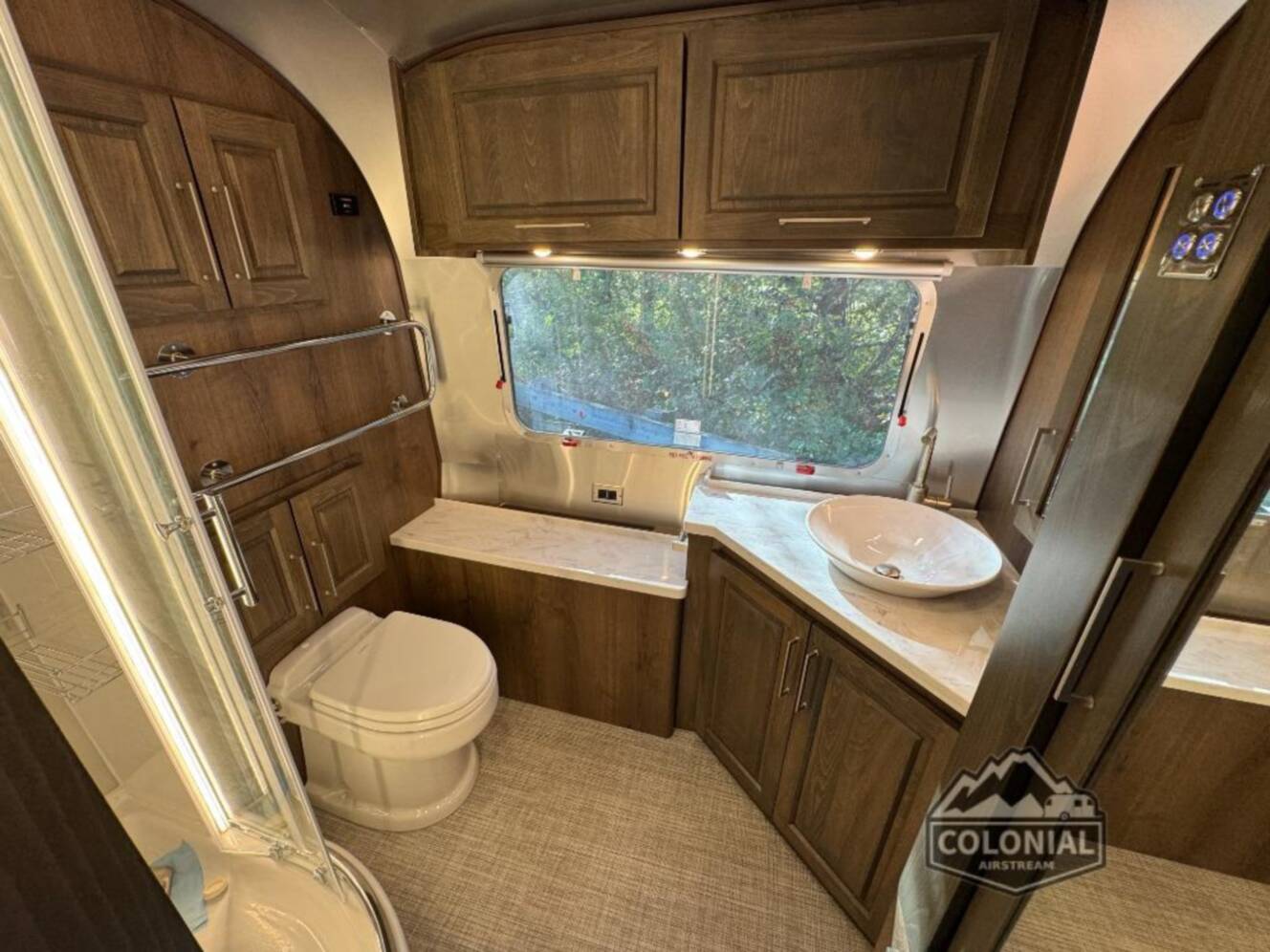 A photo of this 2026 Airstream Classic 33FBT Twin