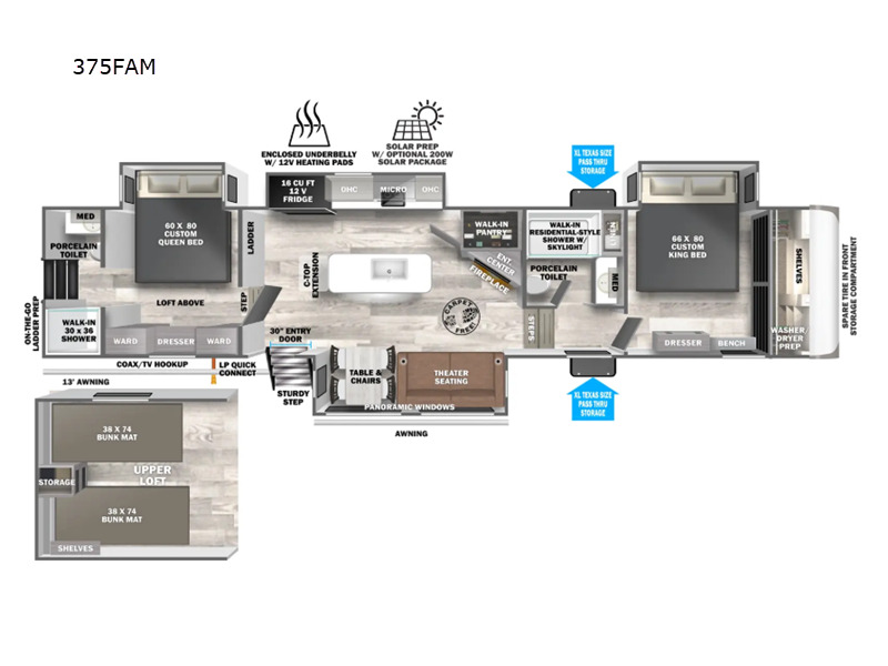 2025 Forest River Rv Wildwood Heritage Glen 375FAM in ankeny IA
