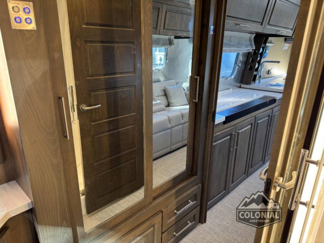 A photo of this 2026 Airstream Classic 33FBT Twin