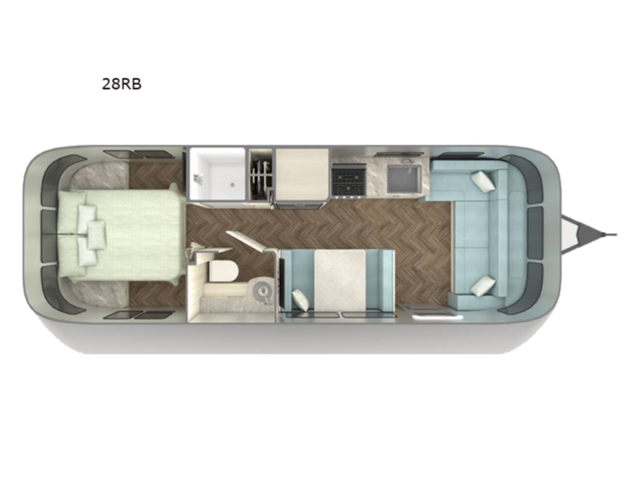 A photo of this 2026 Airstream International 28RBQ Queen