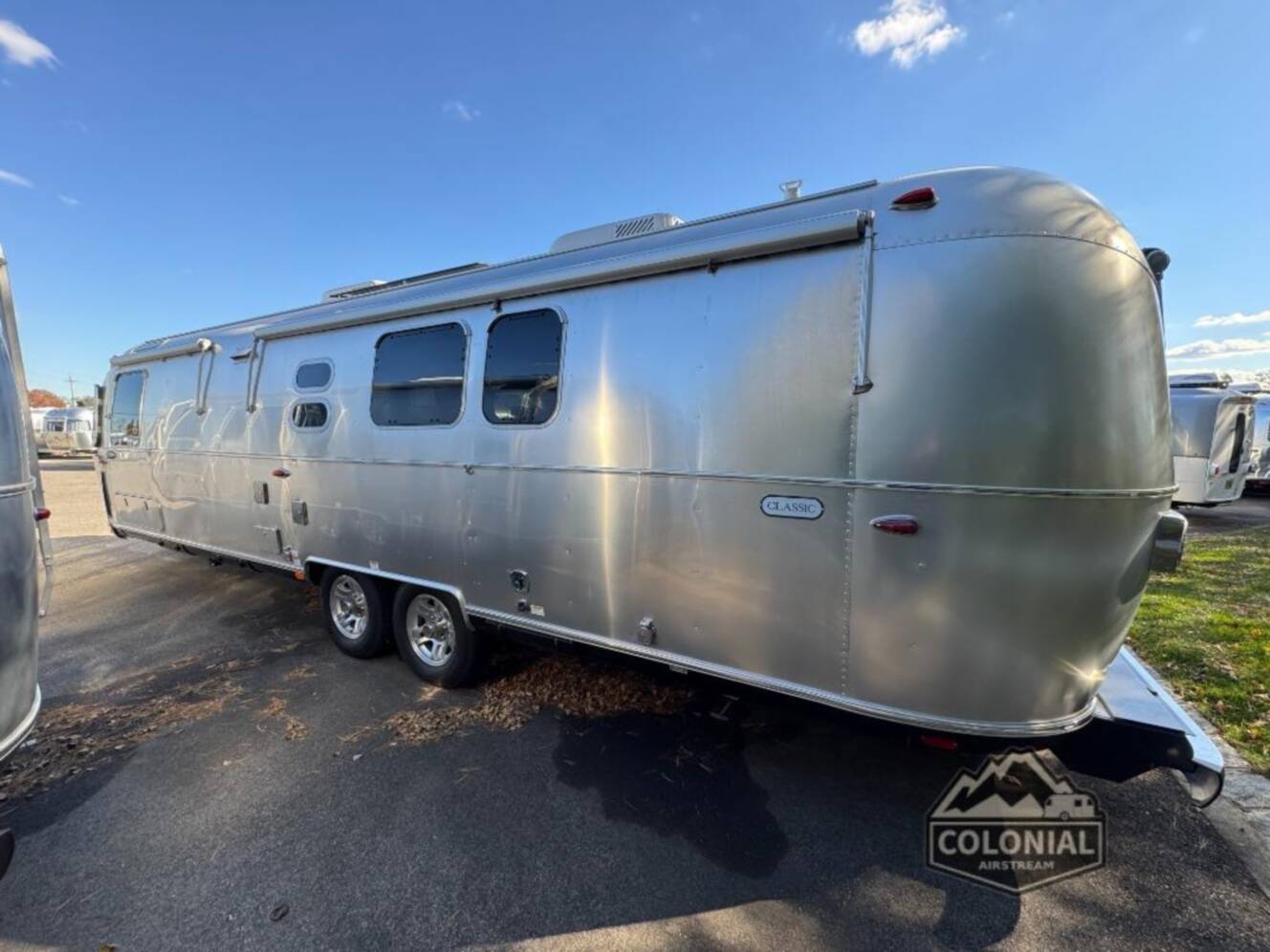 A photo of this 2026 Airstream Classic 33FBT Twin
