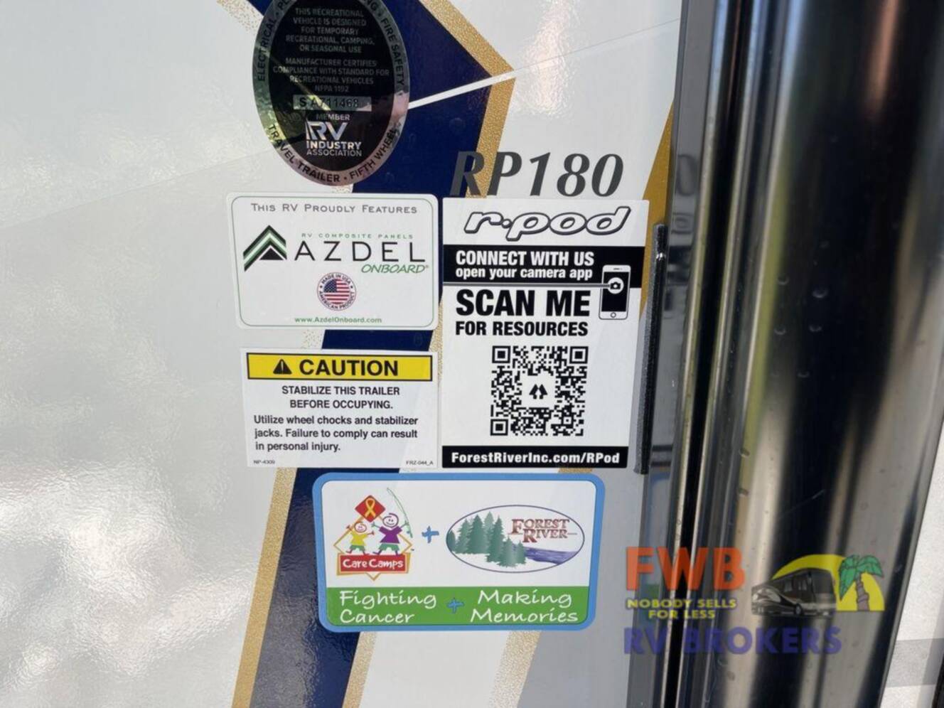 A photo of this 2023 Forest River Rv R Pod RP-180