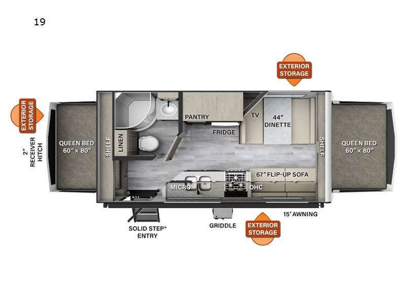 2023 Forest River Rv Rockwood Roo 19 in south fork CO