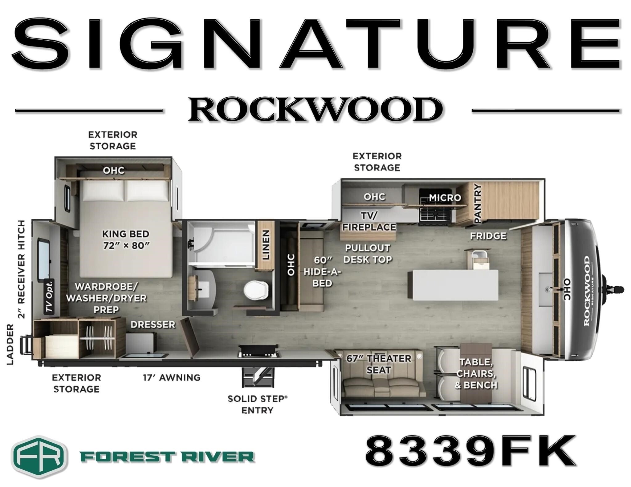 New 2026 Forest River Rockwood Signature 8339FK For Sale in Yuma