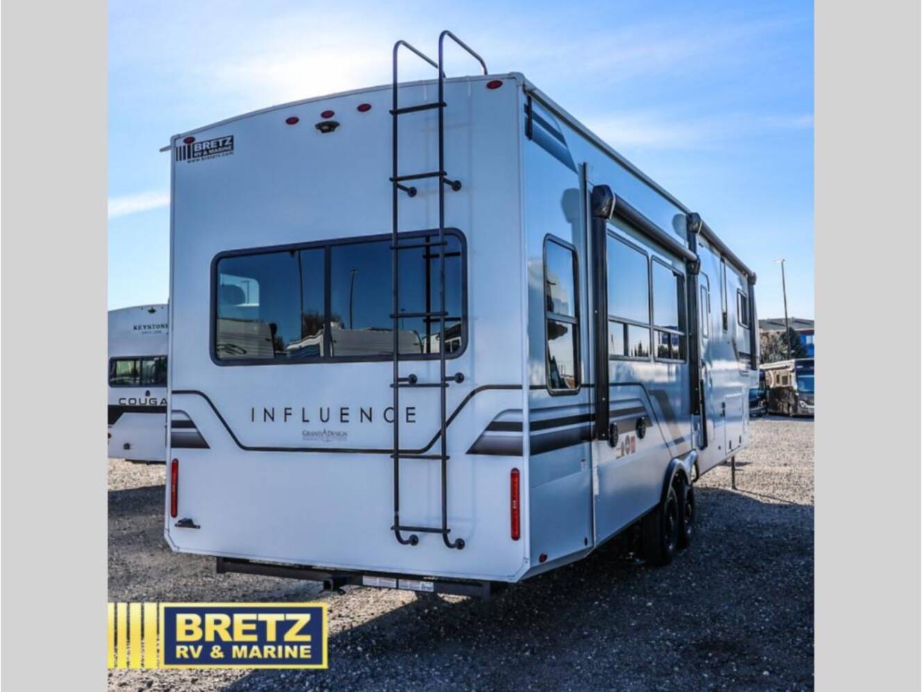 A photo of this 2026 Grand Design Influence 3503GK