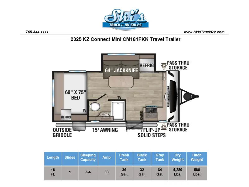 2025 KZ RV Connect Mini CM181FKK