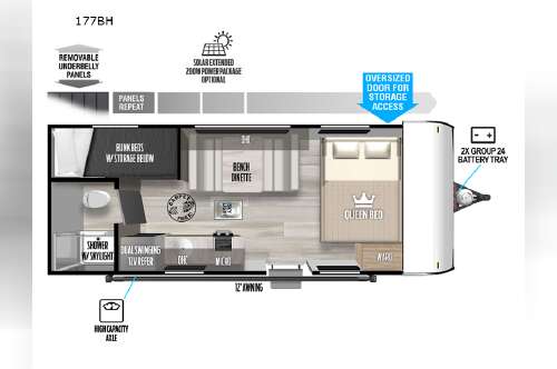2023 Forest River Rv Salem FSX 177BH in cambridge OH