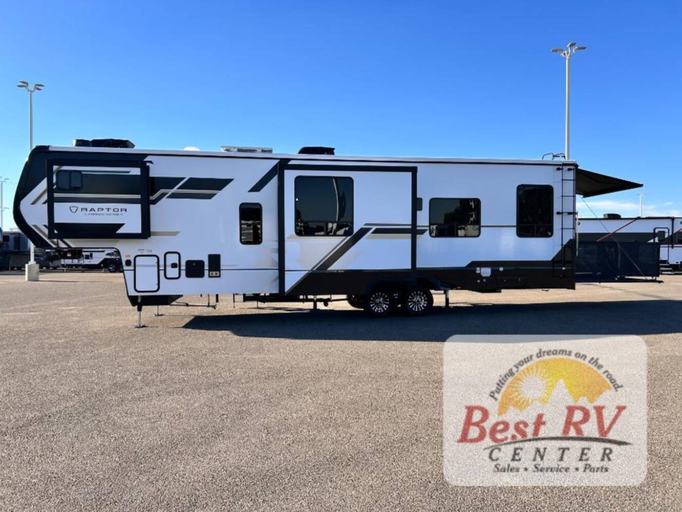 A photo of this 2026 Keystone Rv Raptor Carbon Series 360