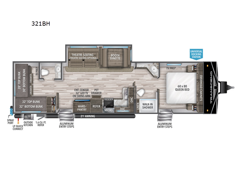 2023 Grand Design Transcend Xplor 321BH in elizabethtown KY