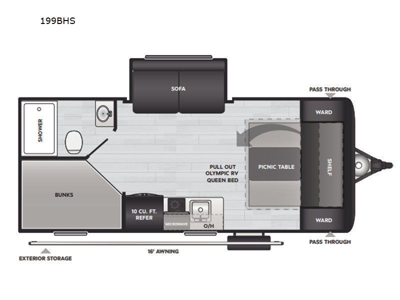 2026 Keystone Rv Hideout Mini 199BHS in schoolcraft MI