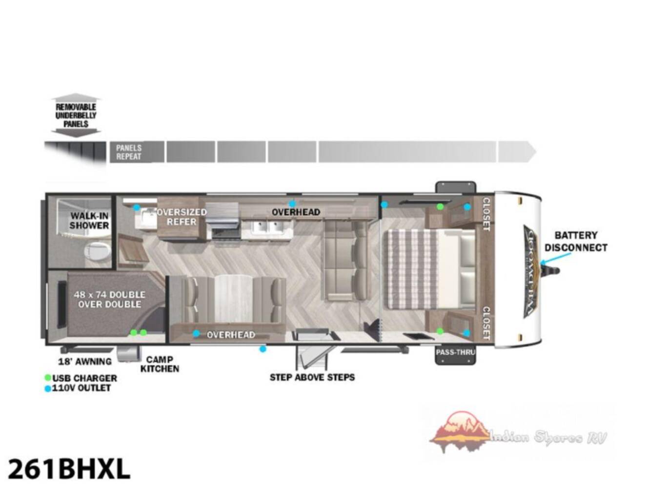 A photo of this 2022 Forest River Rv Wildwood X-Lite 261BHXL