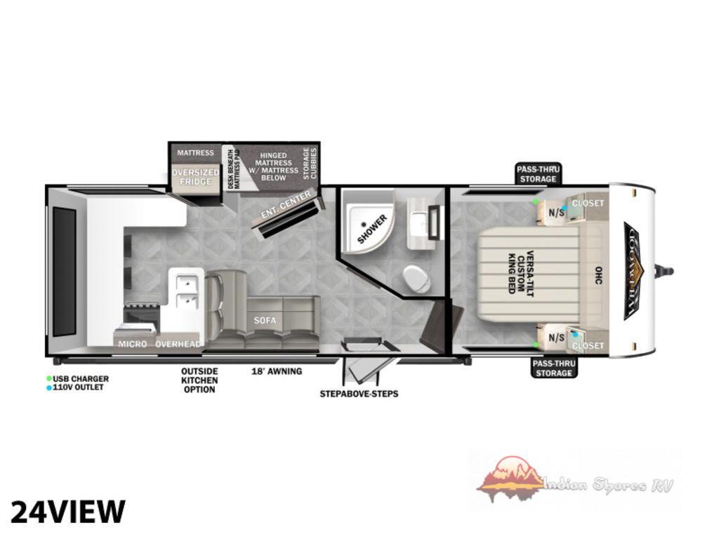 2024 Forest River Rv Wildwood X-Lite 24VIEW in woodruff WI