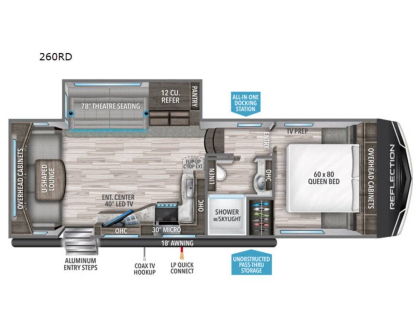 A photo of this 2021 Grand Design REFLECTION 150 SERIES 260RD