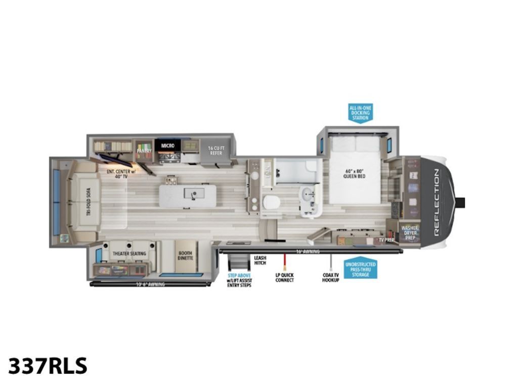 A photo of this 2026 Grand Design Reflection 337RLS