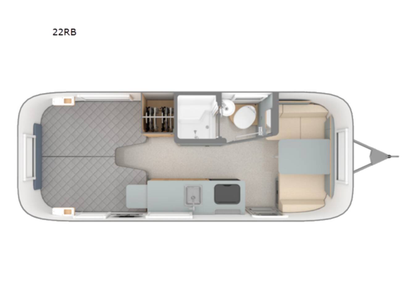 A photo of this 2026 Airstream World Traveler 22RB