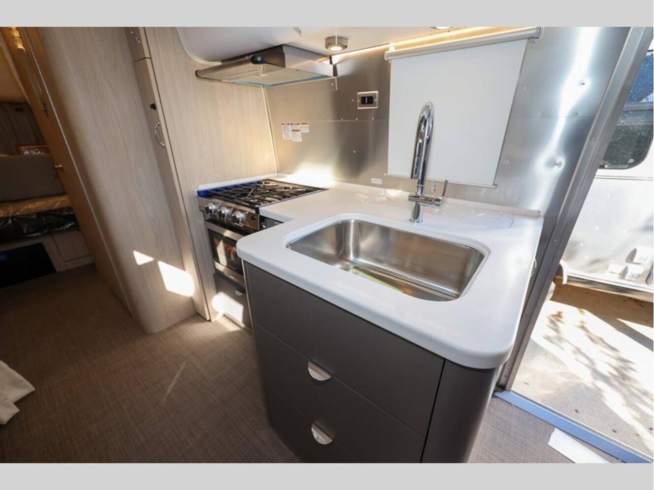 A photo of this 2026 Airstream Globetrotter 25FBQ