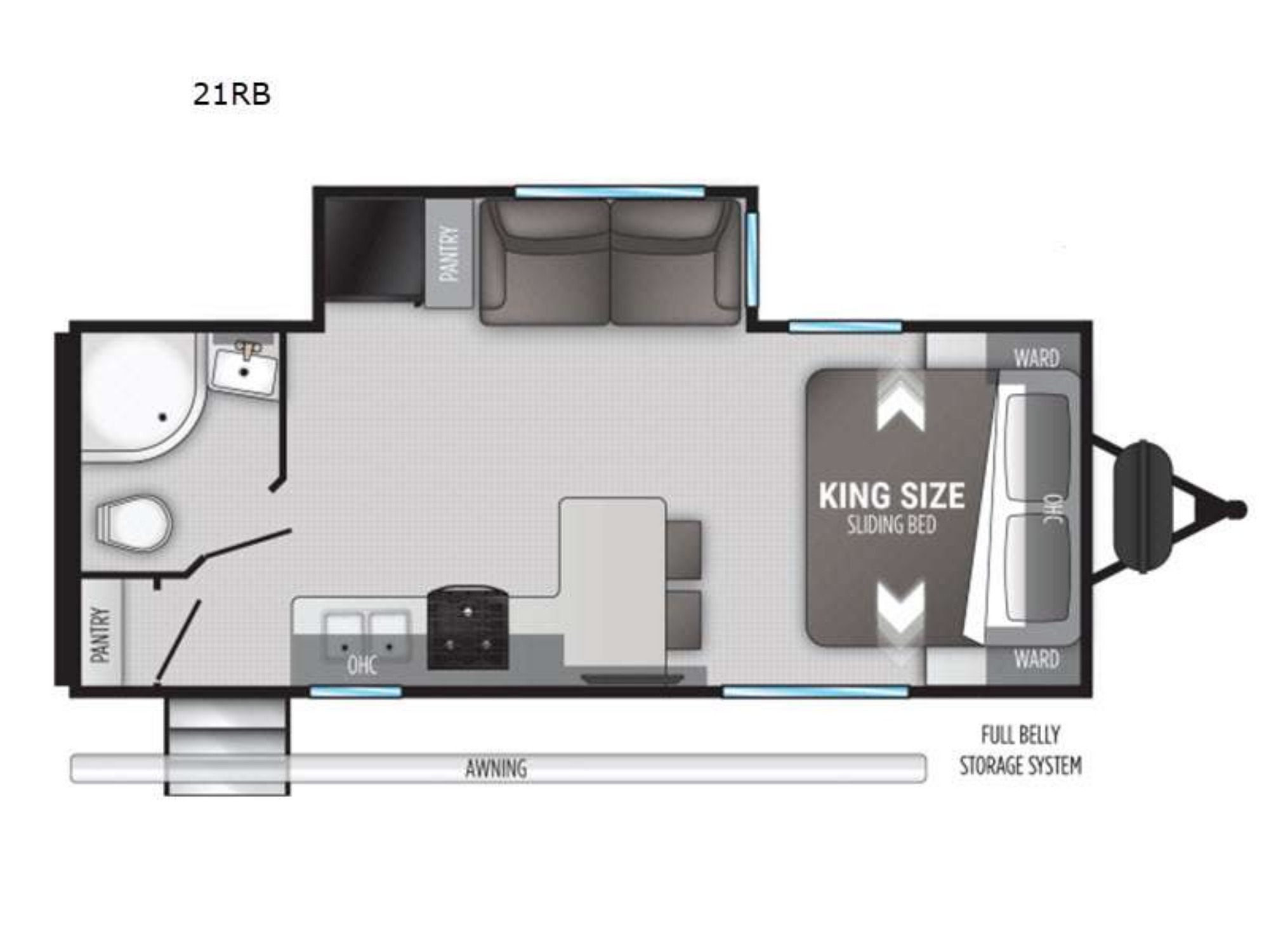 A photo of this 2024 Cruiser Rv RADIANCE 21RB