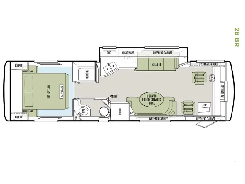 2012 TIFFIN MOTORHOMES ALLEGRO BREEZE 28BR