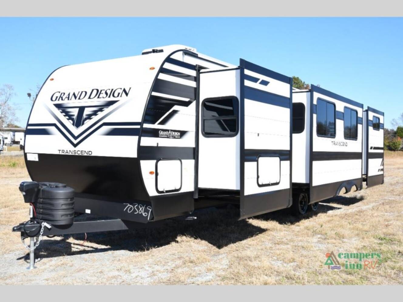 A photo of this 2026 Grand Design Transcend Xplor 335BHT