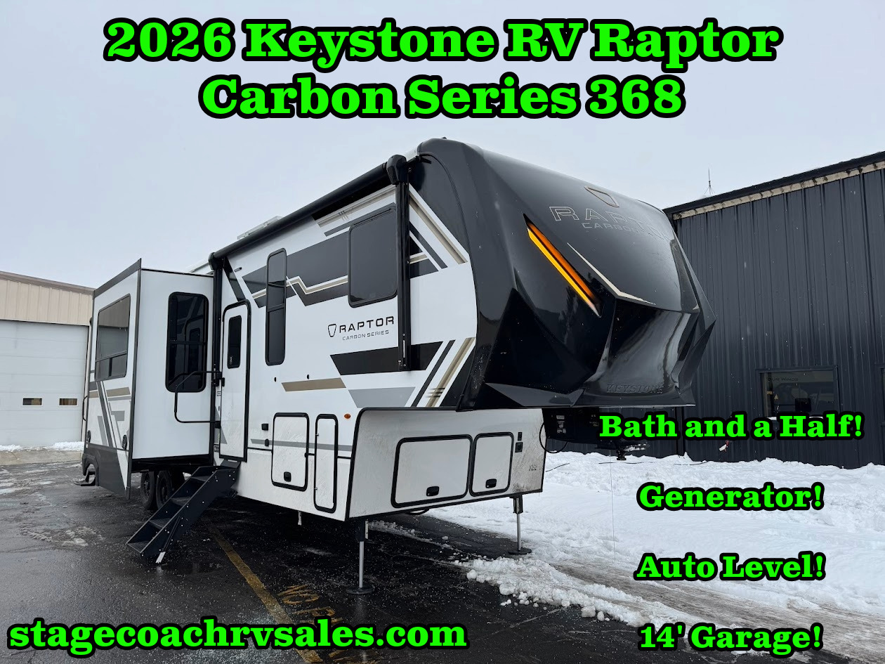 2026 Keystone RAPTOR CARBON SERIES 368 Fifth Wheel Toy Hauler RV