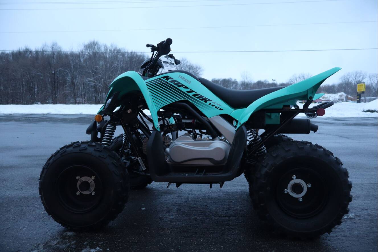A photo of this 2025 Yamaha Raptor 110