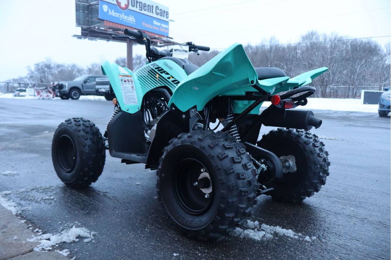 A photo of this 2025 Yamaha Raptor 110