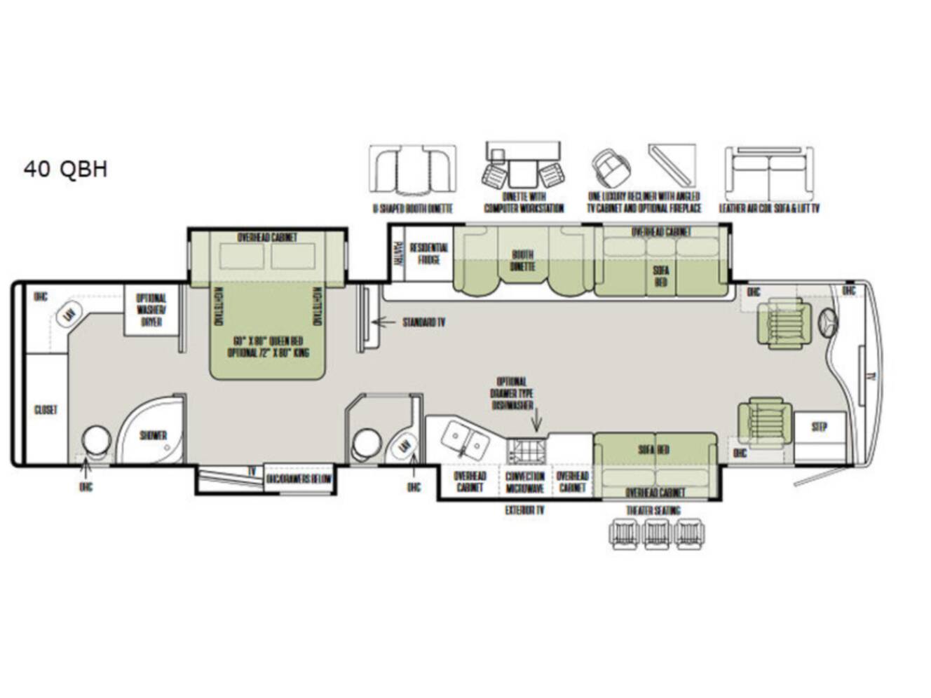 A photo of this 2018 Tiffin Motorhomes Phaeton 40 QBH