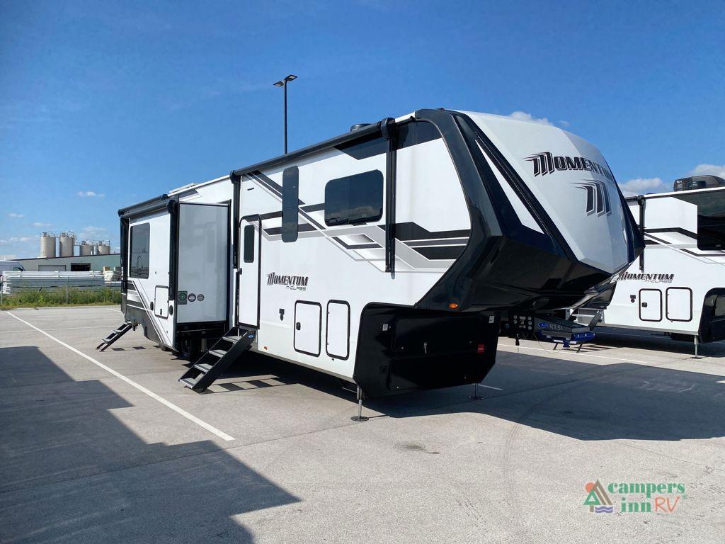 2026 Grand Design Momentum M-Class 414M Fifth Wheel Toy Hauler RV