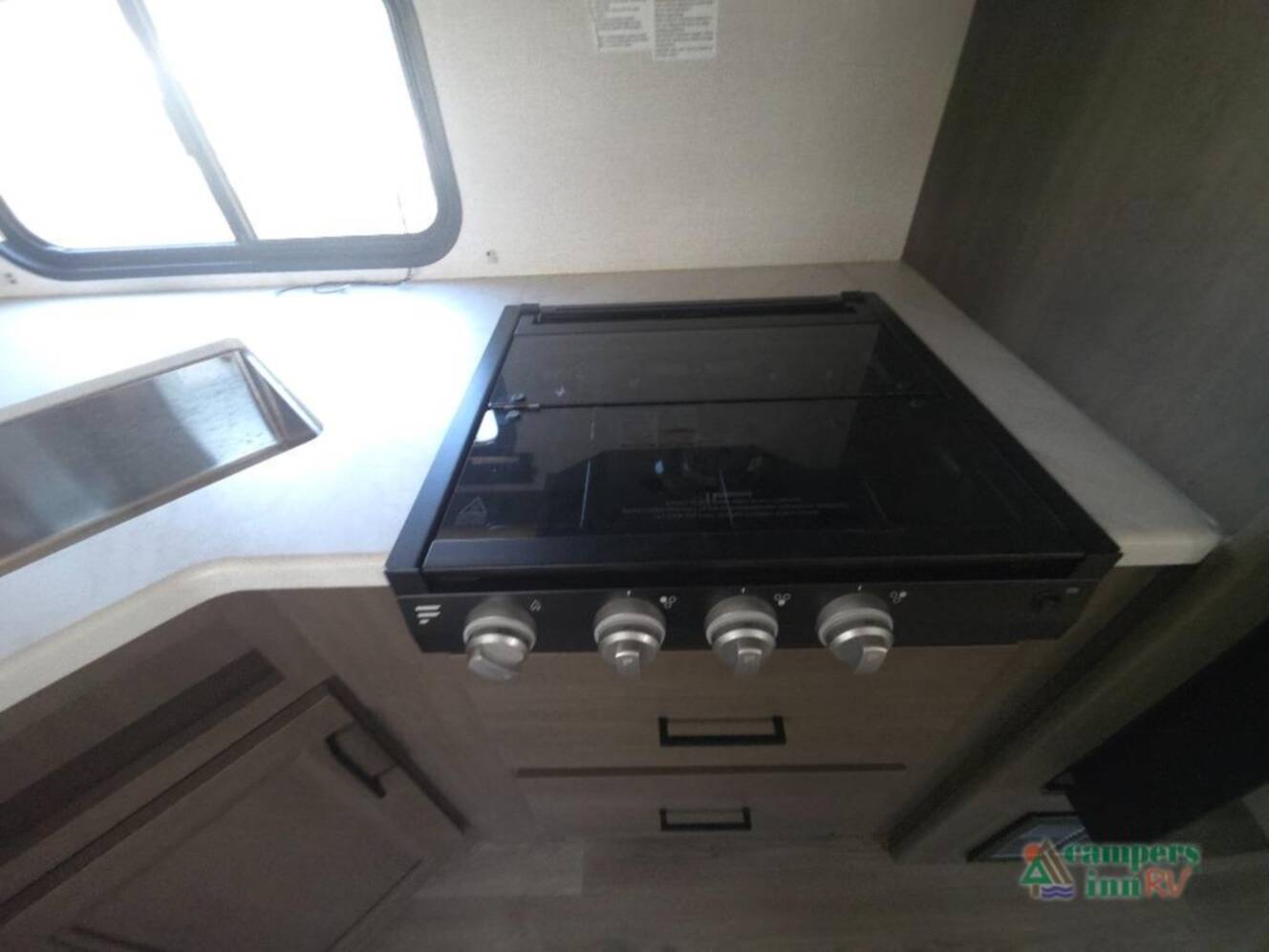 A photo of this 2025 Grand Design Transcend Xplor 335BHT